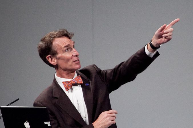 Bill Nye is excited for his epic rap battle of history.