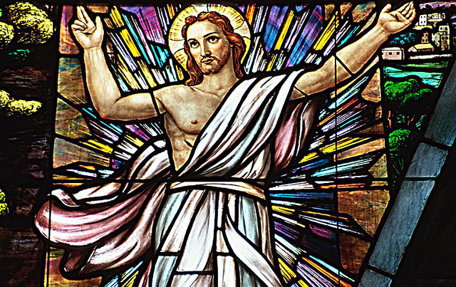 Jesus, Resurrection, Stained Glass